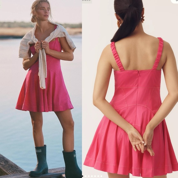 Anthropologie Dresses & Skirts - Anthropologie Pink Sleeveless Mini Dress Large